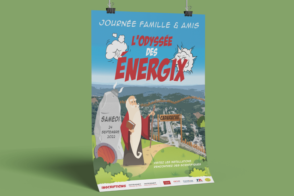 Conception de l'affiche journée famille amis cea cadarache
