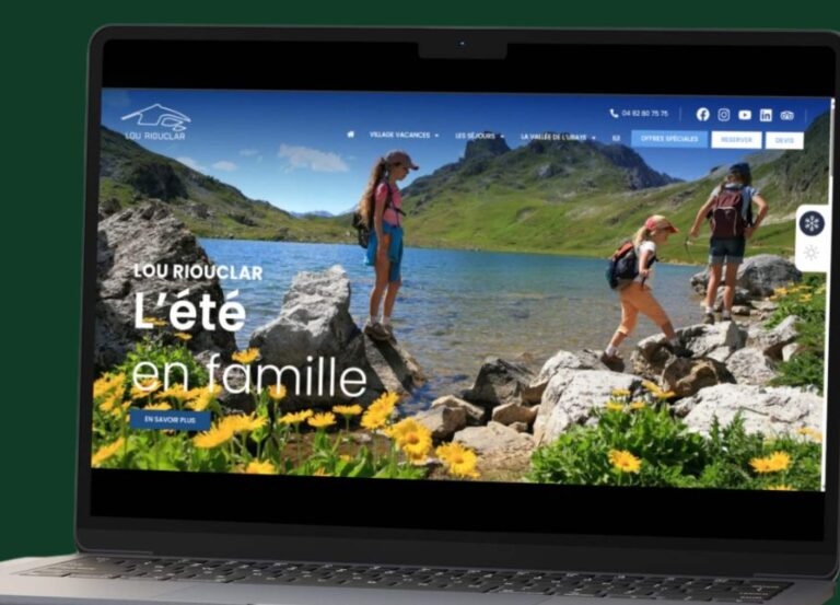 Nouveau site du village vacances Lou Riouclar