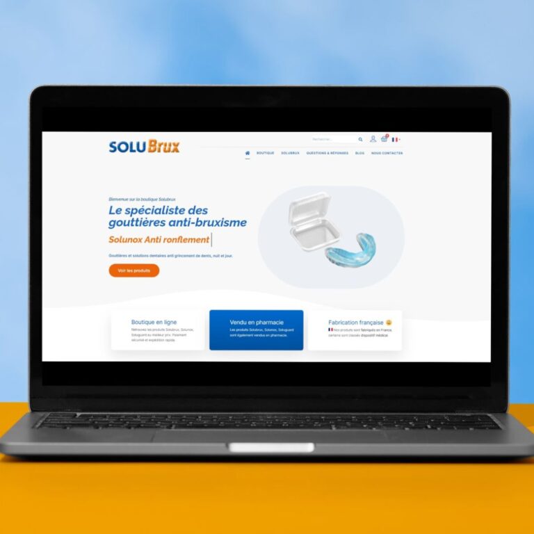 Nouveau site e-commerce de Solubrux