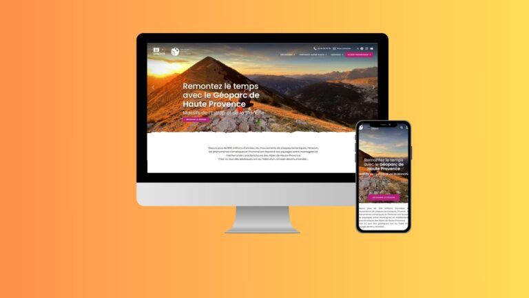 Création du site internet de l'Unesco Géoparc de Haute Provence