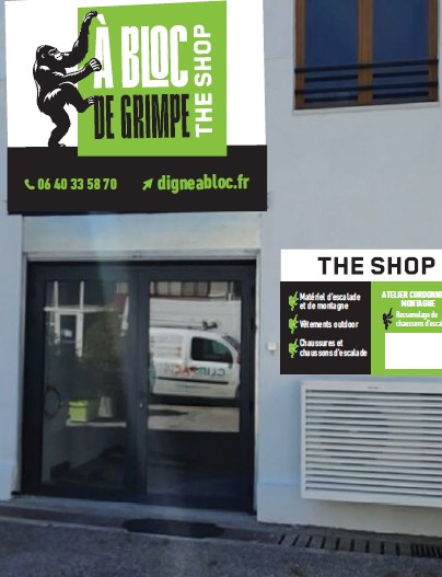 Enseignes pour À bloc de grimpe - The shop