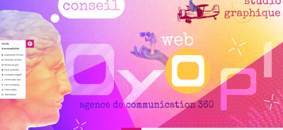 Le site d'Oyopi accessible aux personnes mal voyantes.
