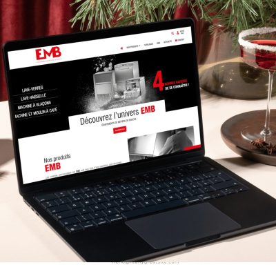 Site BtoB pour EMB, le spécialiste des équipements des métiers de bouche