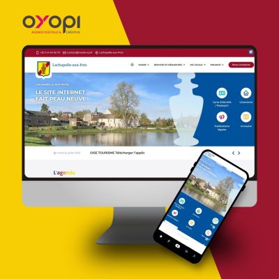 La mairie de Lachapelle-Aux-Pots (Oise) nous a confié la refonte complète de son site internet.